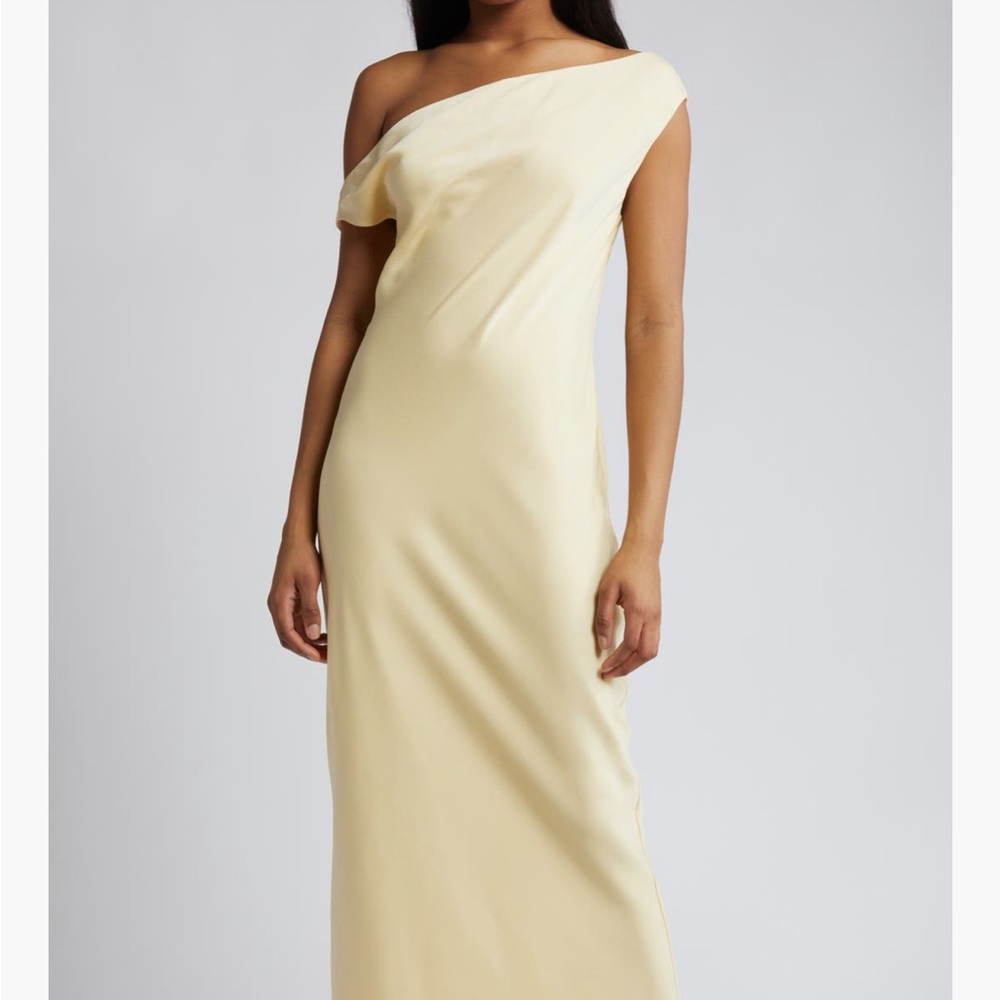 Wayf Elegant Cream Maxi Dress